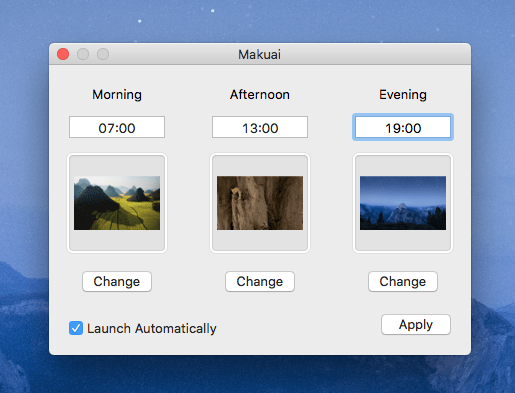 Mac Osxで時間帯 時刻で壁紙を変更するアプリ D Mariking 春日井ホームページ制作